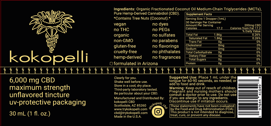 CBD Tincture 6,000 mg
