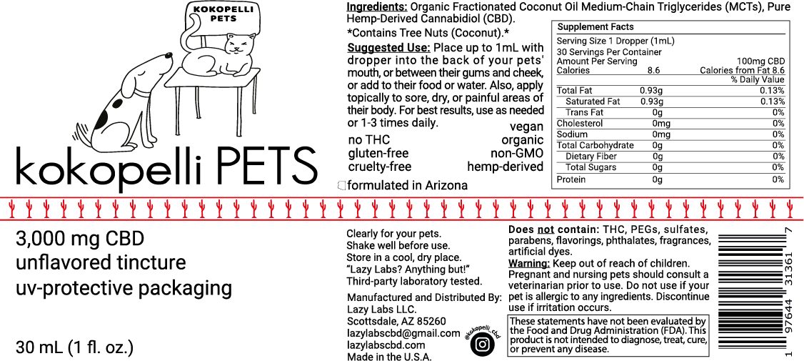 Pet CBD Tincture 3,000 mg